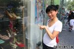 Chinese ProDomme wearing sheer pantyhose at Fetish Fortress