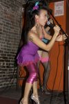 Chinese ProDomme wearing sheer pantyhose at Fetish Fortress