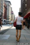 Chinese ProDomme wearing sheer pantyhose at Fetish Fortress