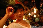 Chinese ProDomme wearing sheer pantyhose at Fetish Fortress