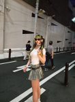 Chinese ProDomme wearing sheer pantyhose at Fetish Fortress