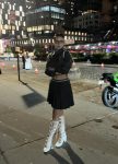 Chinese ProDomme wearing sheer pantyhose at Fetish Fortress