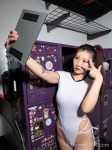 Chinese ProDomme wearing sheer pantyhose at Fetish Fortress